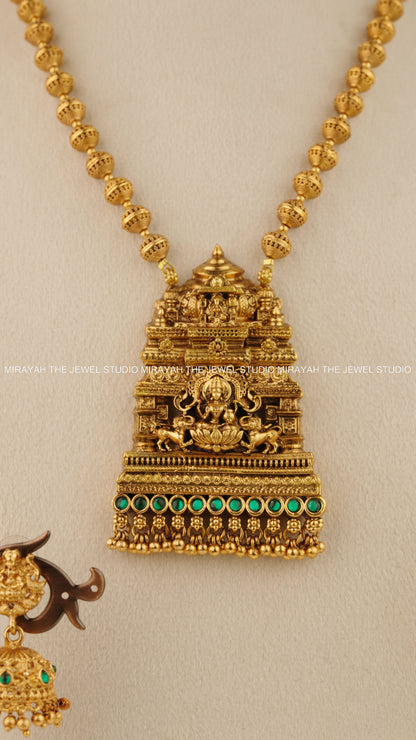 LAKSHMI GOPURA HARAM - GREEN