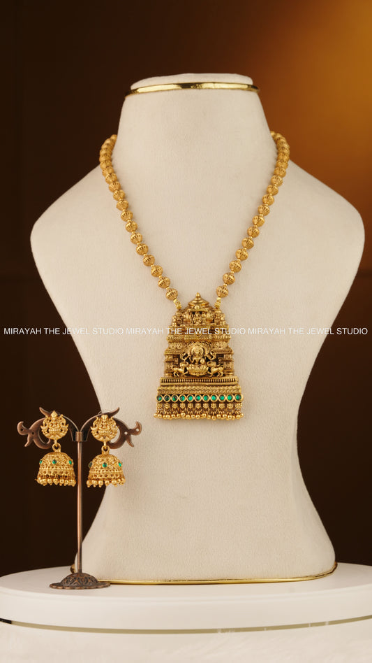LAKSHMI GOPURA HARAM - GREEN