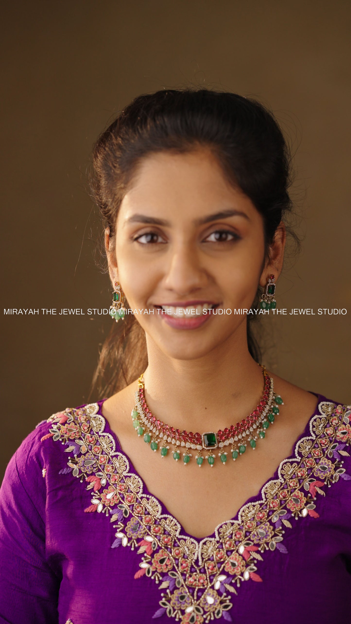 STRAWBERRY KUNDAN ELEGANCE NECKLACE