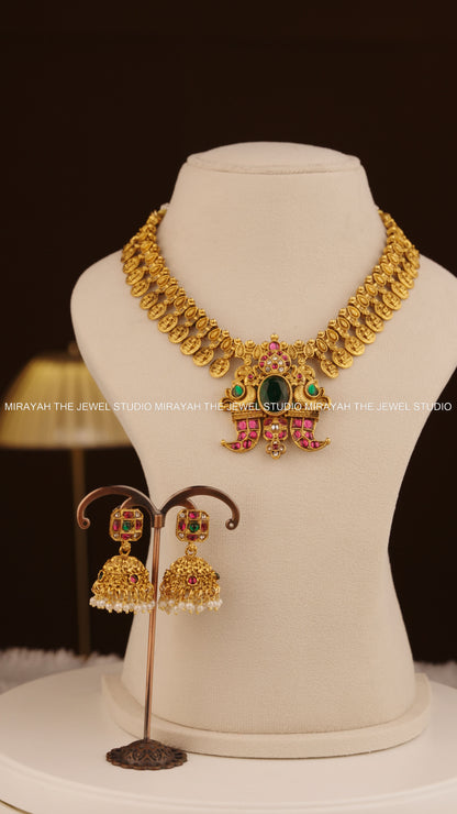 MARAGATHA MAYURI NECKLACE