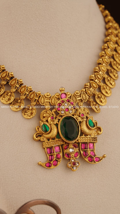 MARAGATHA MAYURI NECKLACE