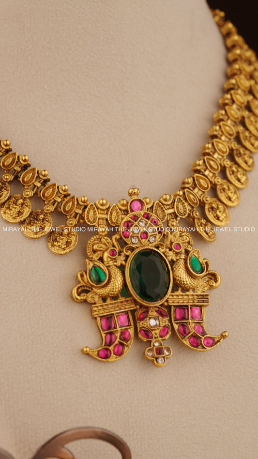 MARAGATHA MAYURI NECKLACE