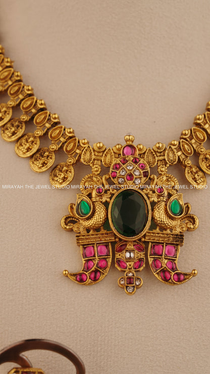 MARAGATHA MAYURI NECKLACE