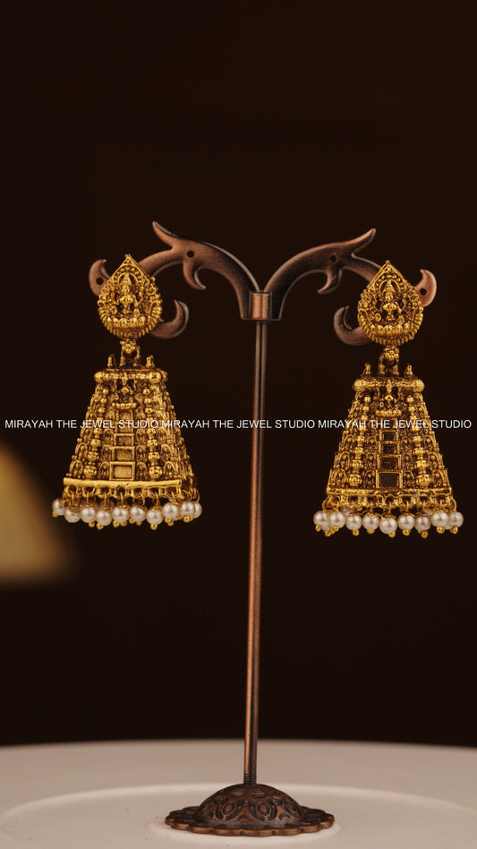GOPURA LAKSHMI JHUMKA