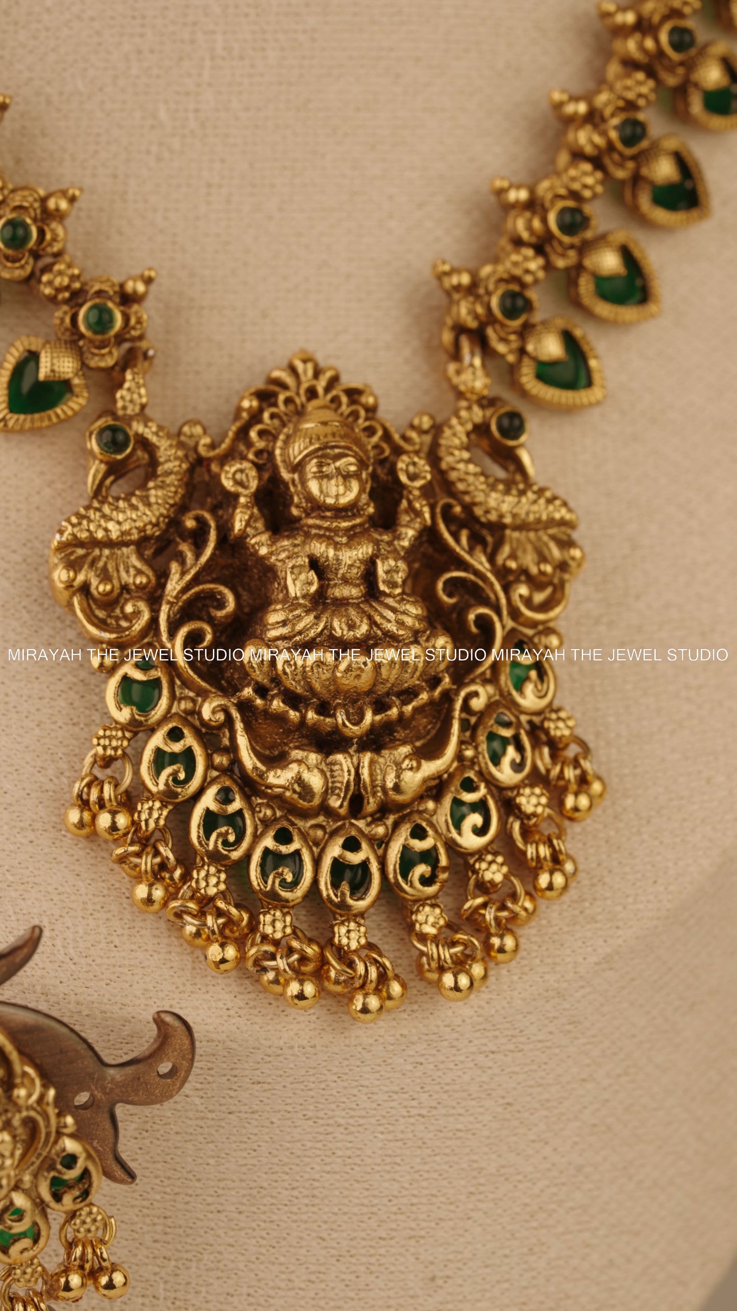 SRI KAMALA PALAKKA NECKLACE - GREEN
