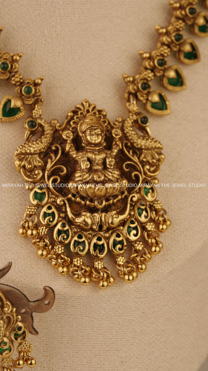 SRI KAMALA PALAKKA NECKLACE - GREEN