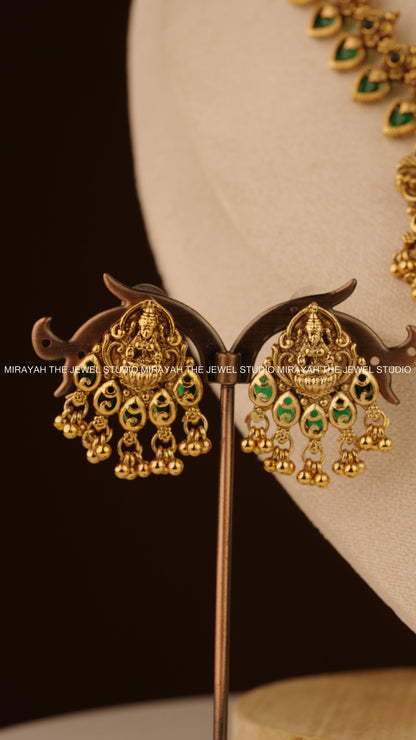 SRI KAMALA PALAKKA NECKLACE - GREEN