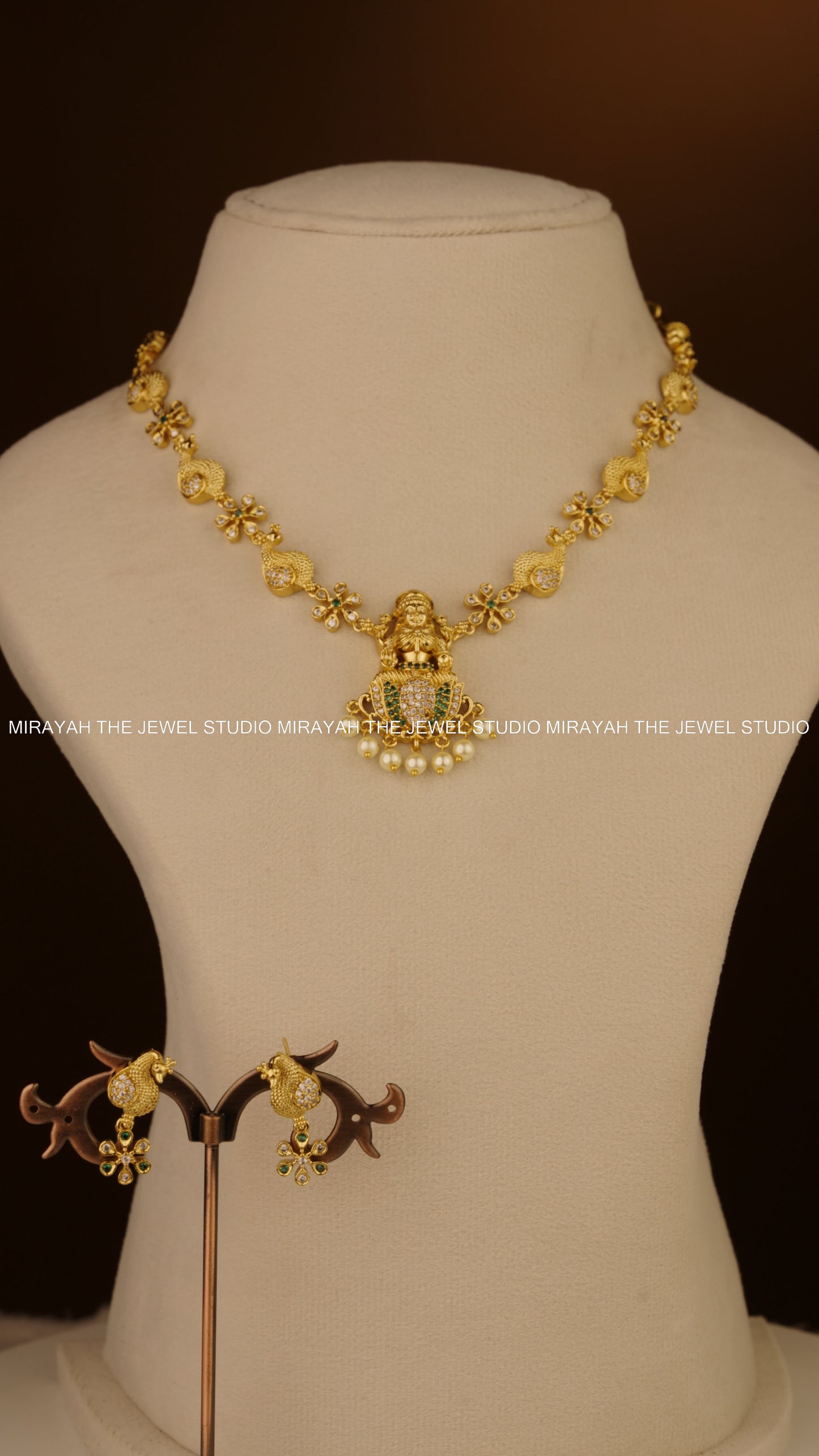 GOLDEN BLOSSOM LAKSHMI NECKLACE
