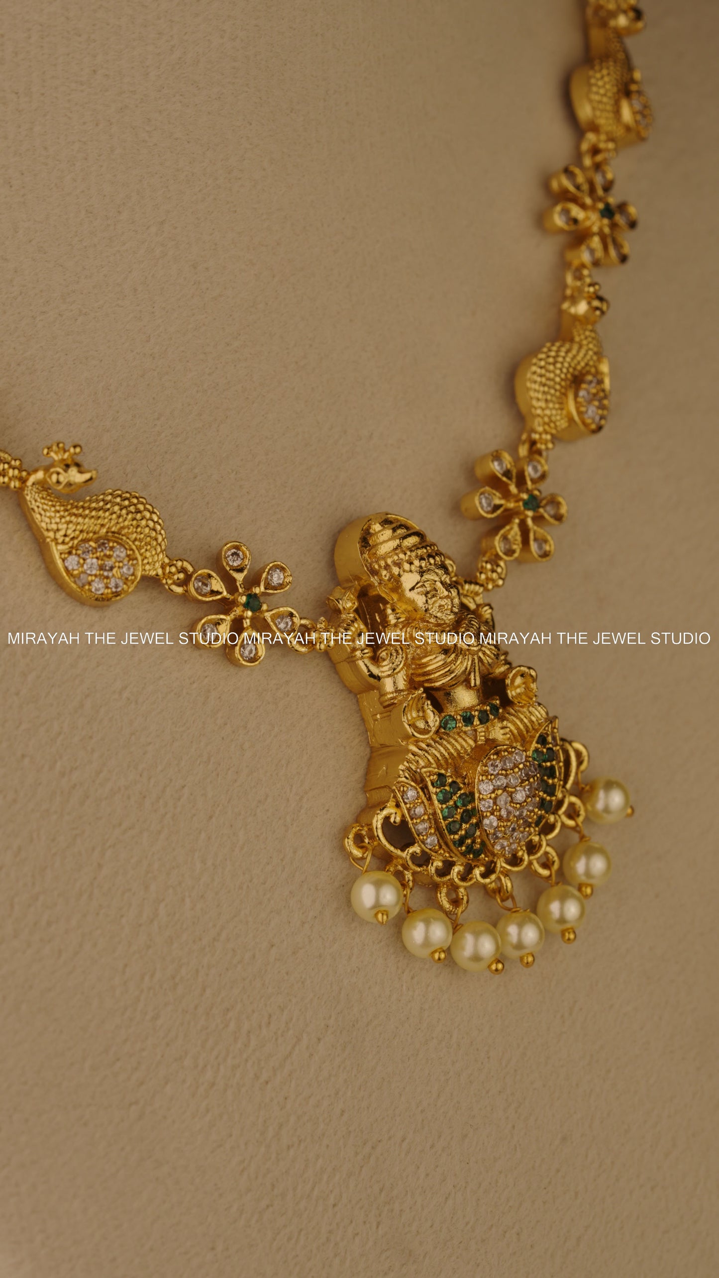 GOLDEN BLOSSOM LAKSHMI NECKLACE