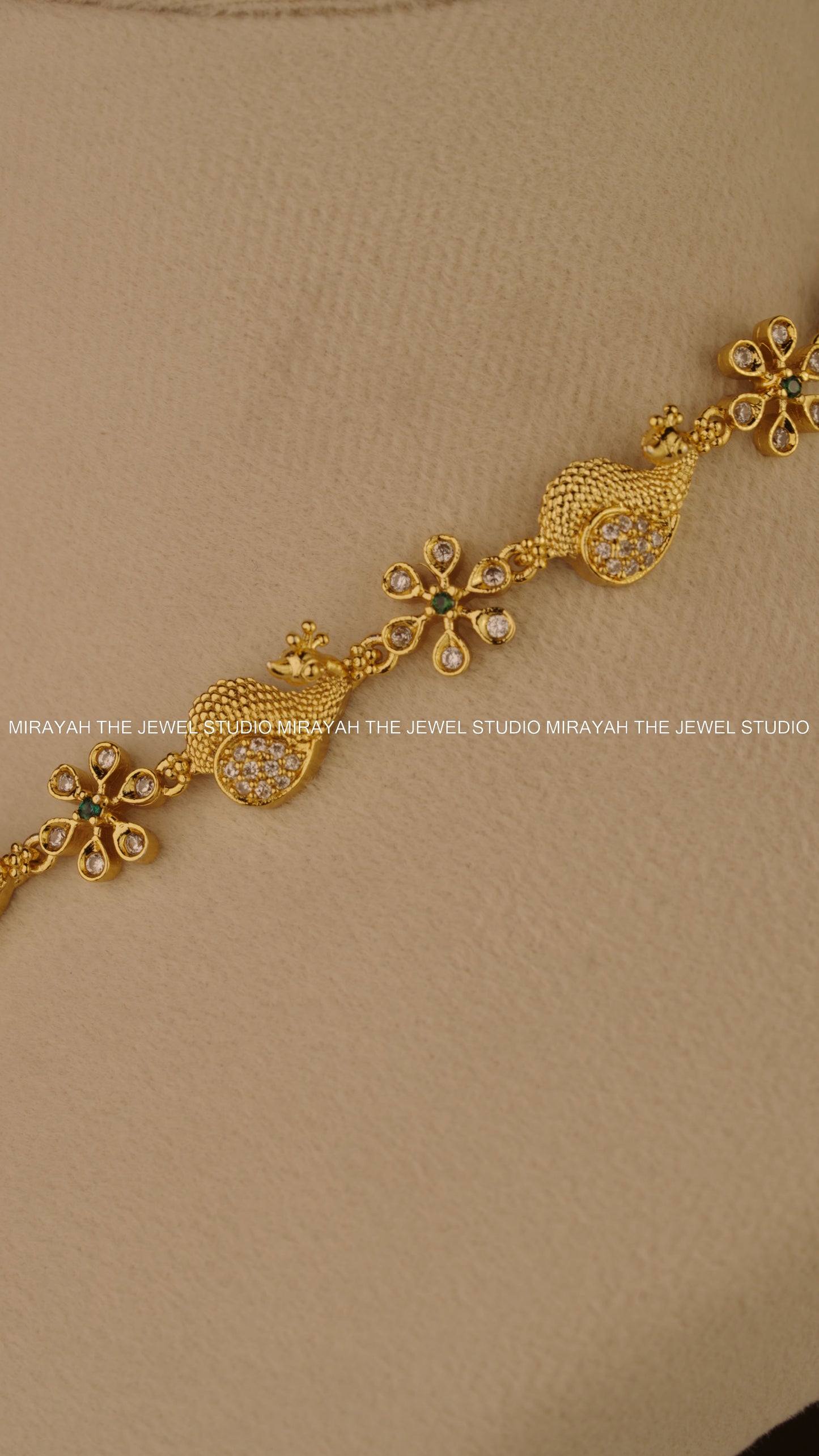 GOLDEN BLOSSOM LAKSHMI NECKLACE