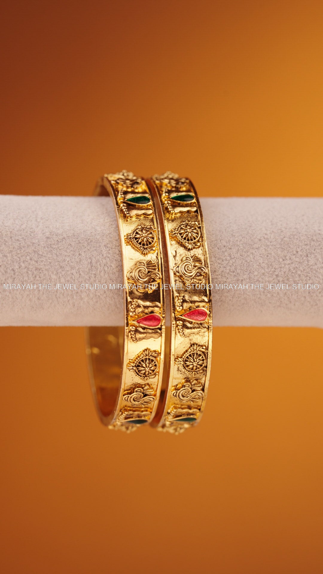 SHANKA CHAKRA BANGLES (2PCS)