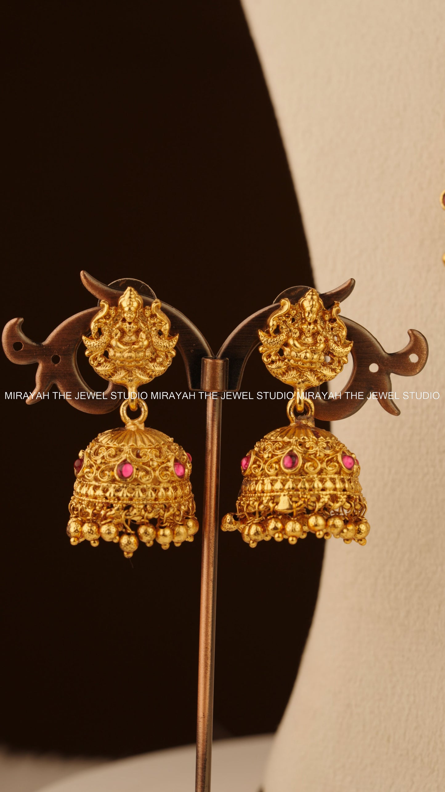 LAKSHMI GOPURA HARAM -  RUBY AND GREEN