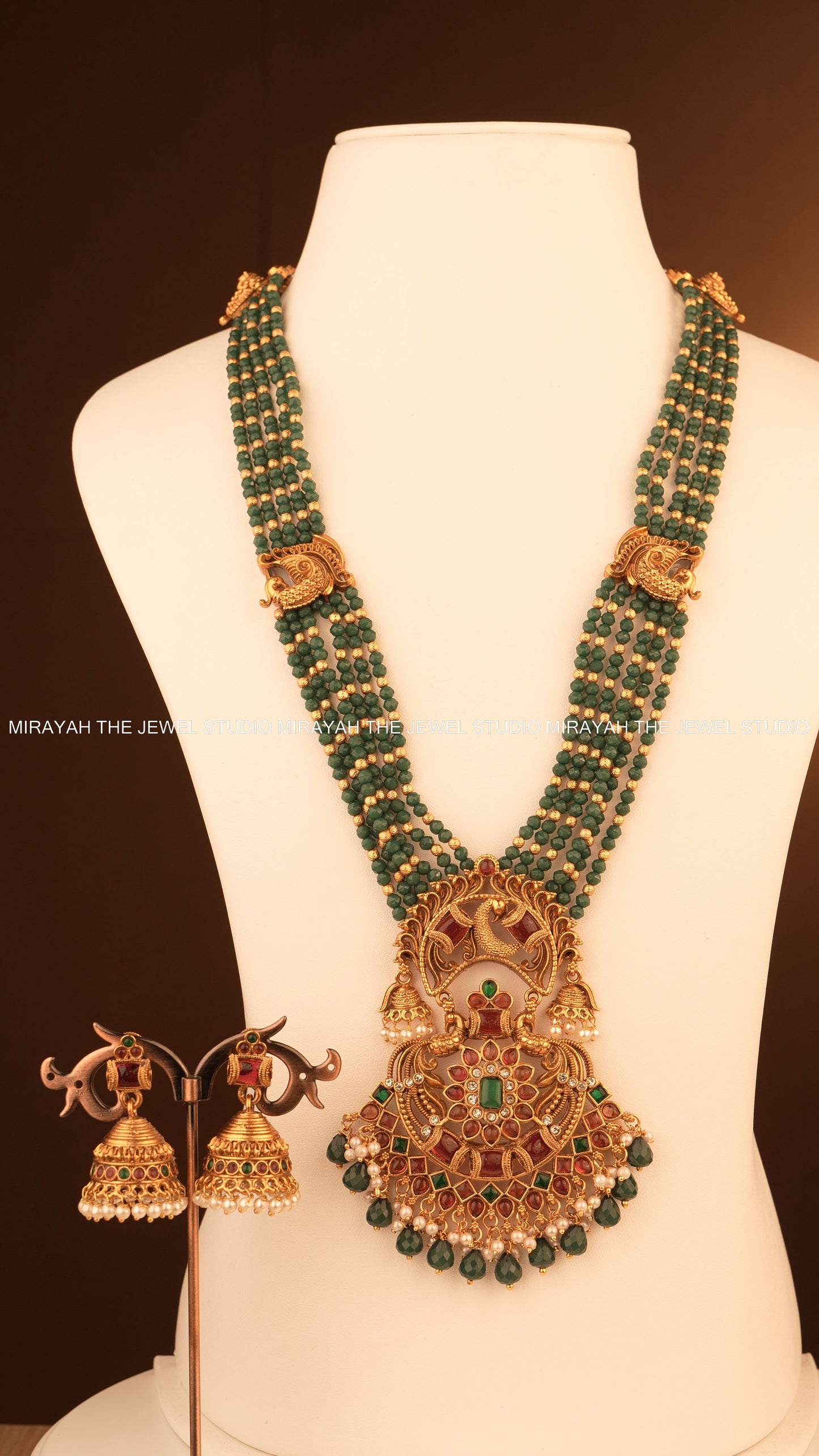 HEMA MAYURI BEADED HARAM
