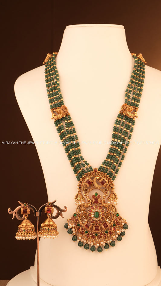 HEMA MAYURI BEADED HARAM