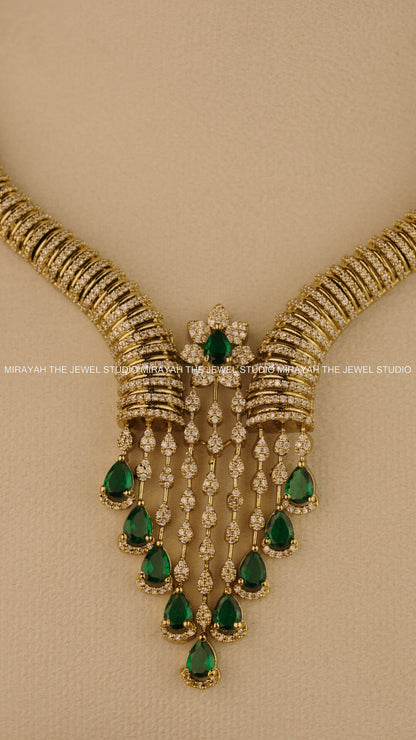 IMPERIAL STONEFALL NECKLACE - EMERALD