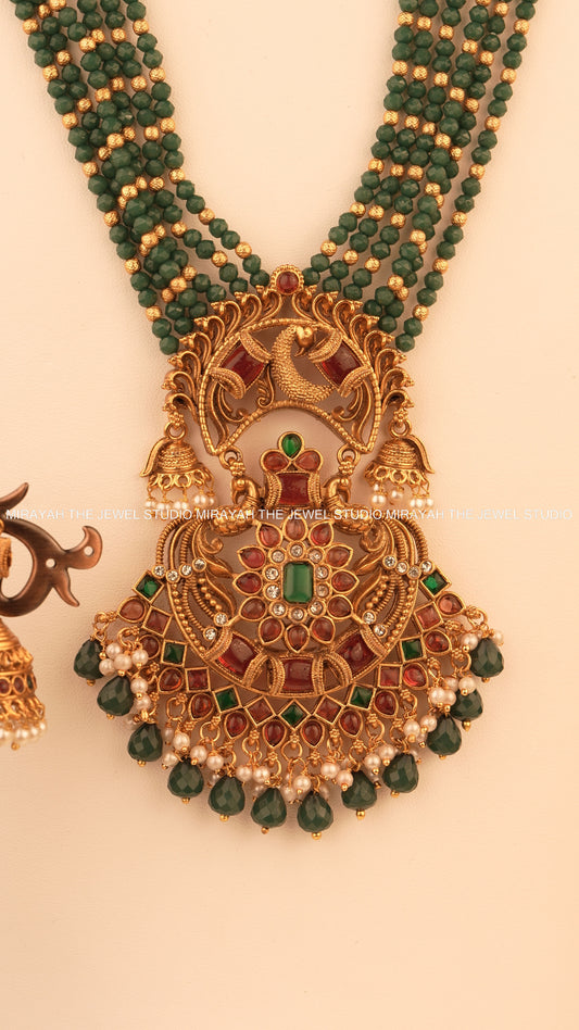 HEMA MAYURI BEADED HARAM