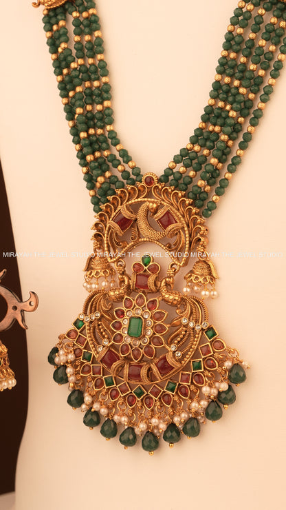 HEMA MAYURI BEADED HARAM