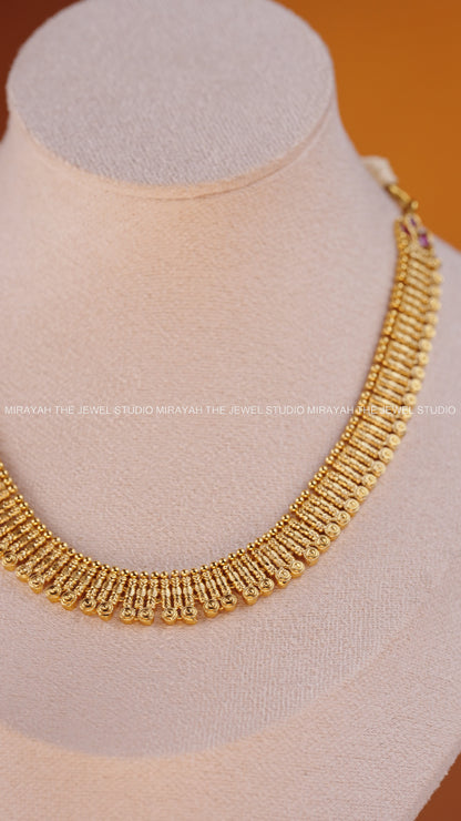 PREMIUM SWARNA LAHARI NECKLACE - PINK