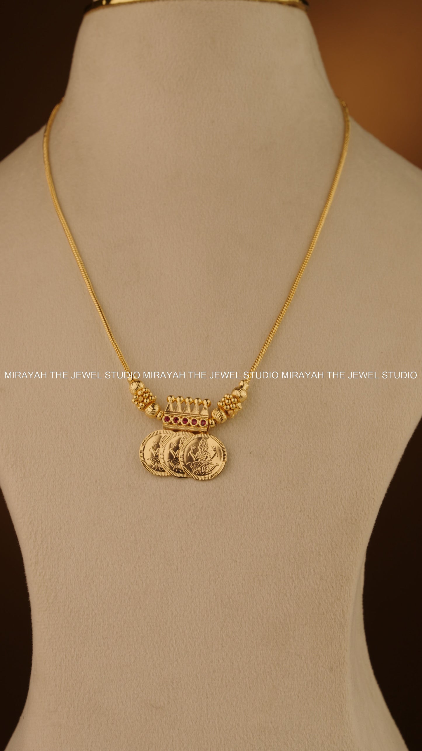 AISHWARYA KAASU NECKLACE - MICRO PLATED