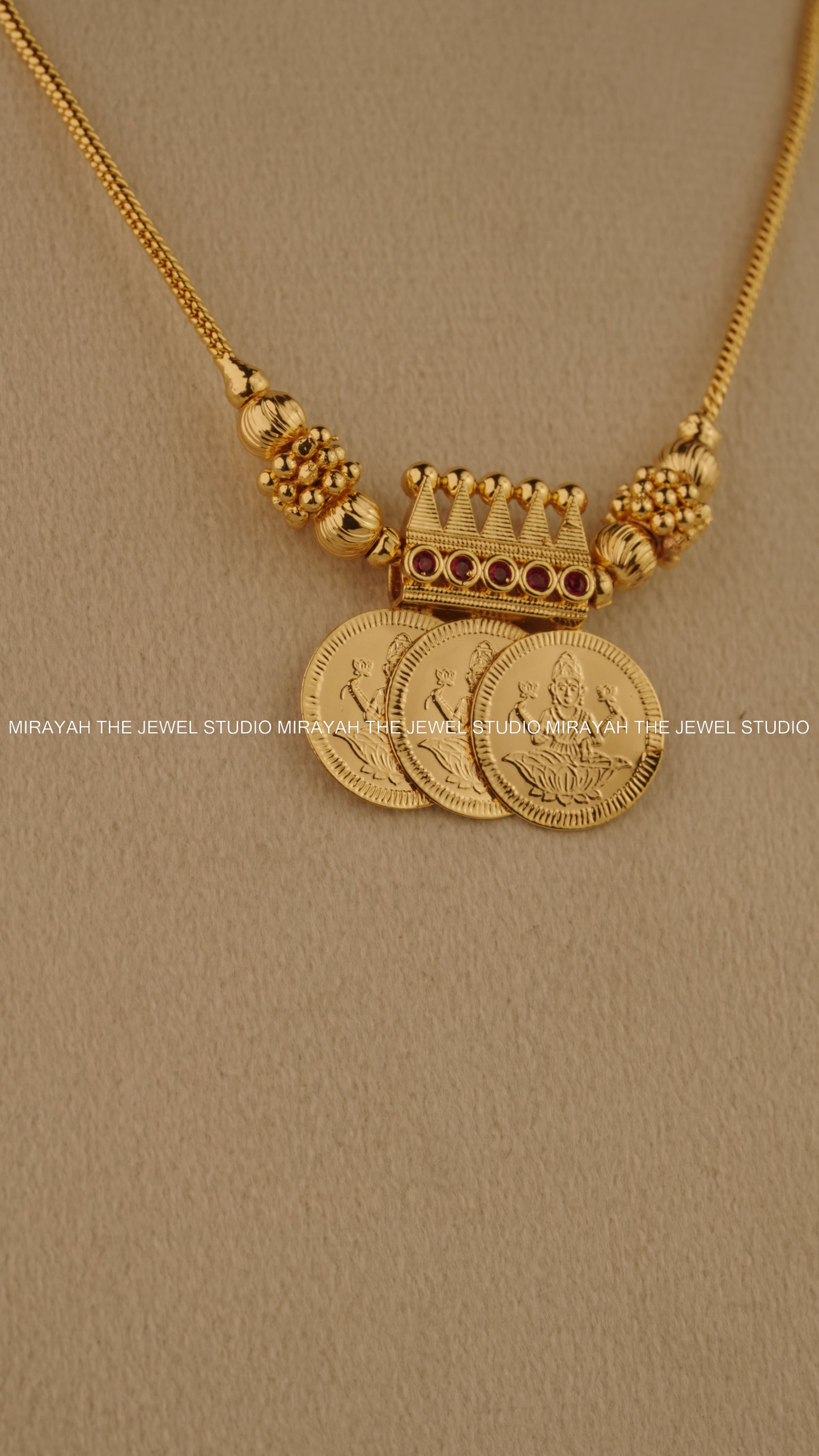 AISHWARYA KAASU NECKLACE - MICRO PLATED