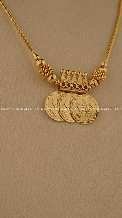 AISHWARYA KAASU NECKLACE - MICRO PLATED