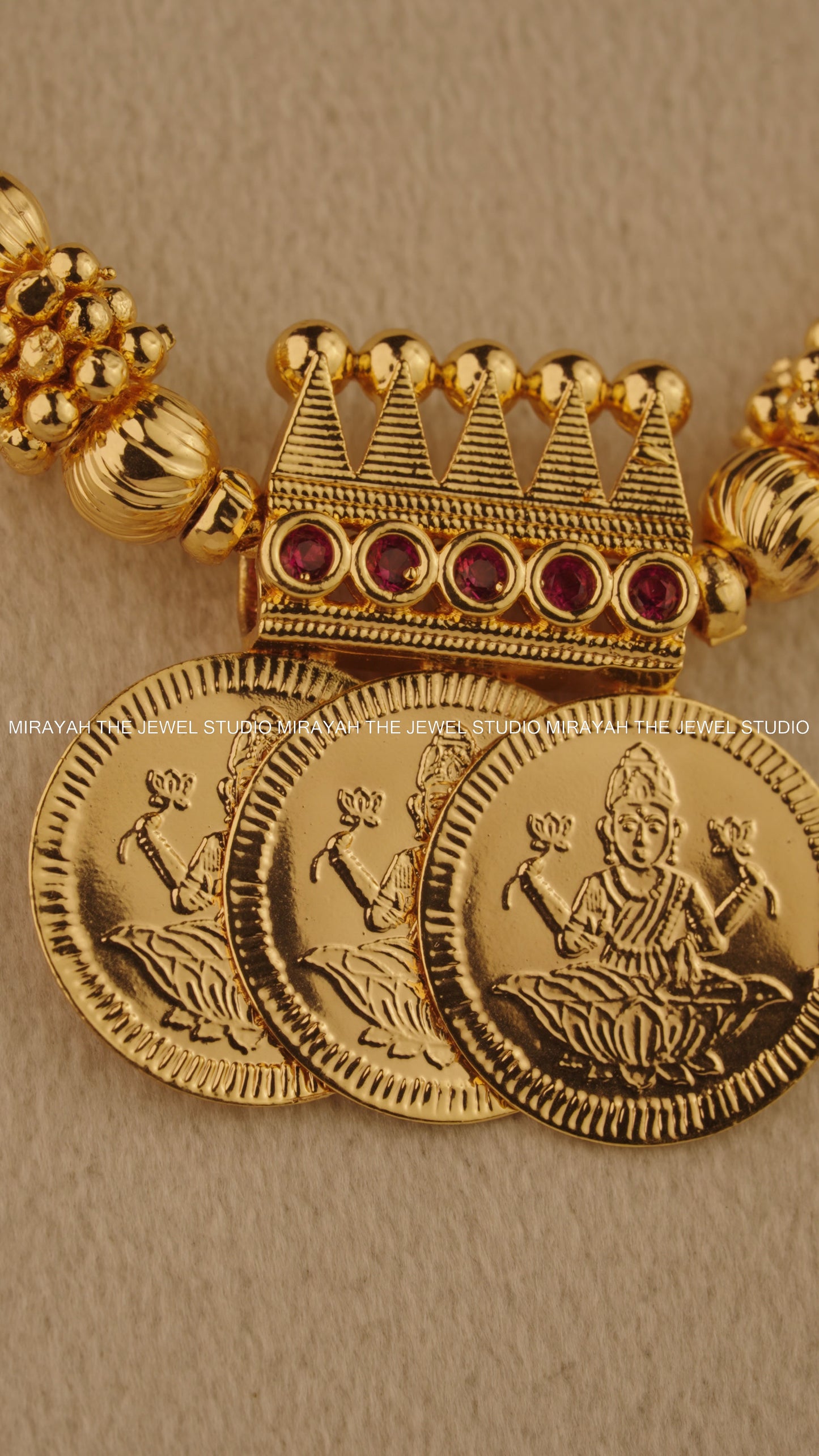 AISHWARYA KAASU NECKLACE - MICRO PLATED