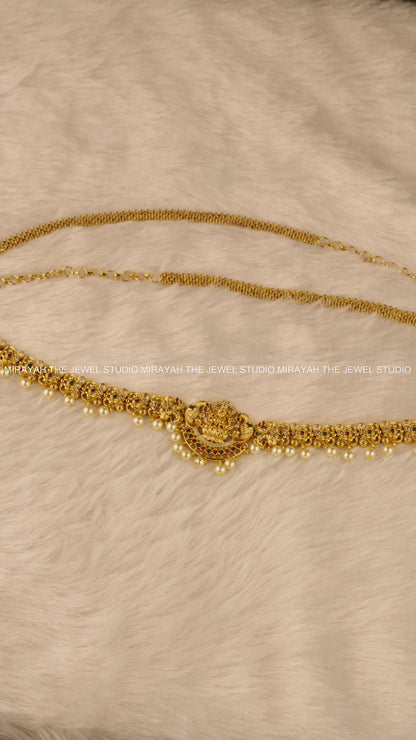 TWIN PEACOCK HIP CHAIN