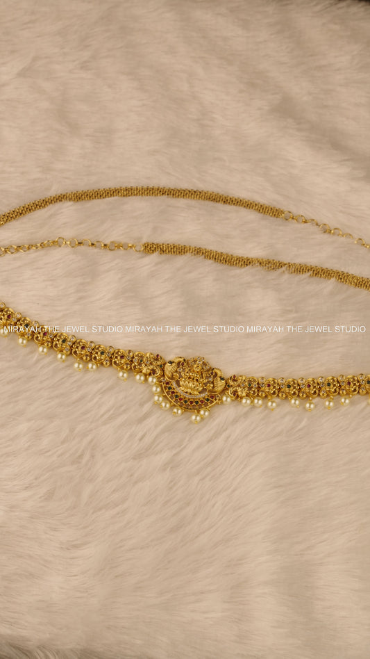 TWIN PEACOCK HIP CHAIN