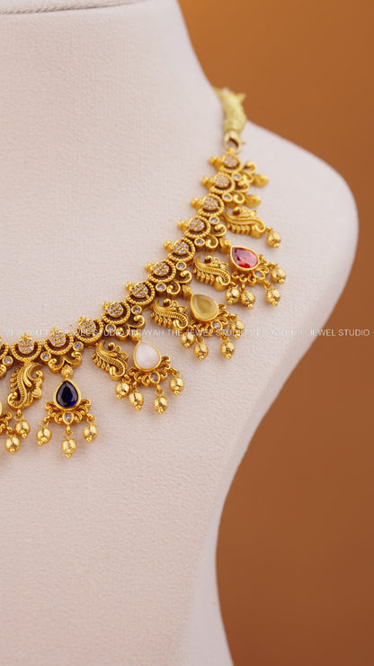NAVARATNA ROYALE NECKLACE