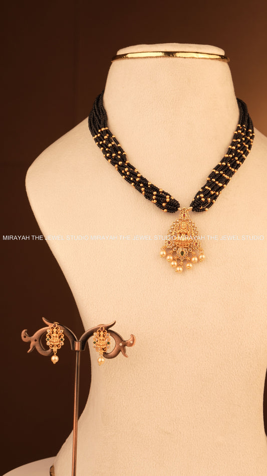 NITYA MANGALYAM NECKLACE - BLACK