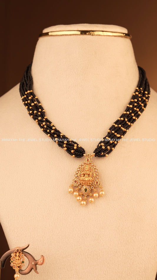 NITYA MANGALYAM NECKLACE - BLACK