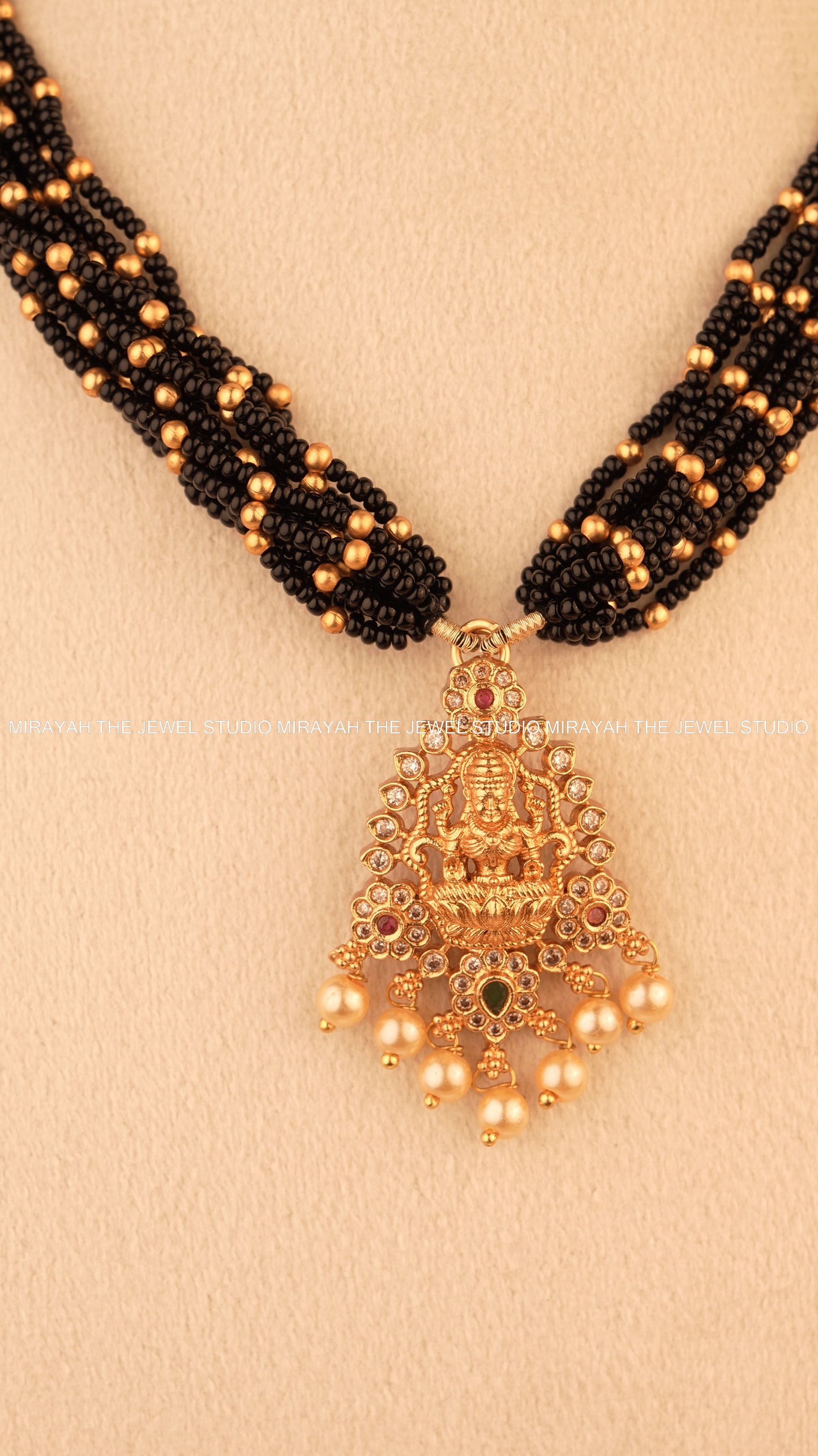 NITYA MANGALYAM NECKLACE - BLACK