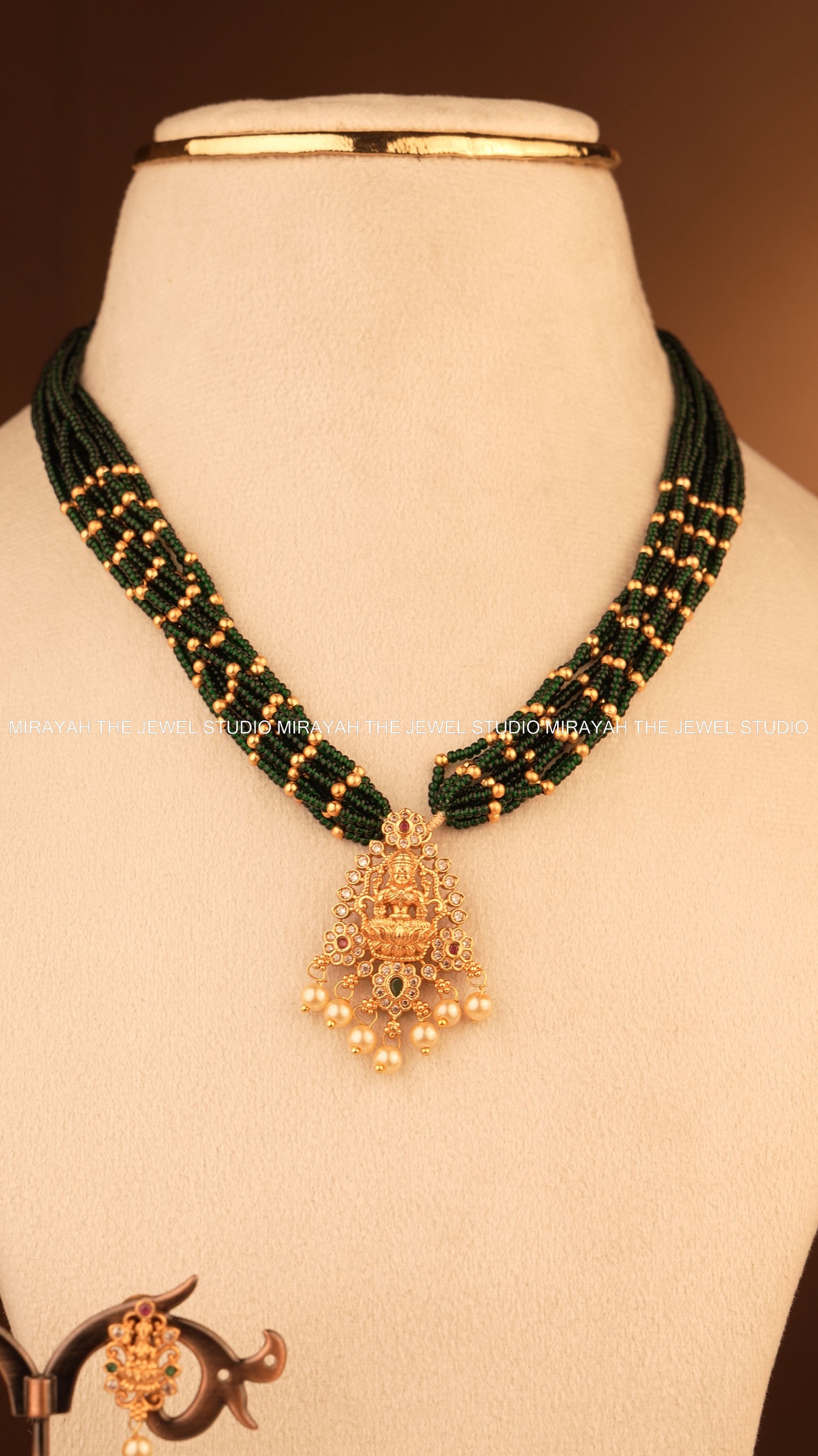 NITYA MANGALYAM NECKLACE - GREEN