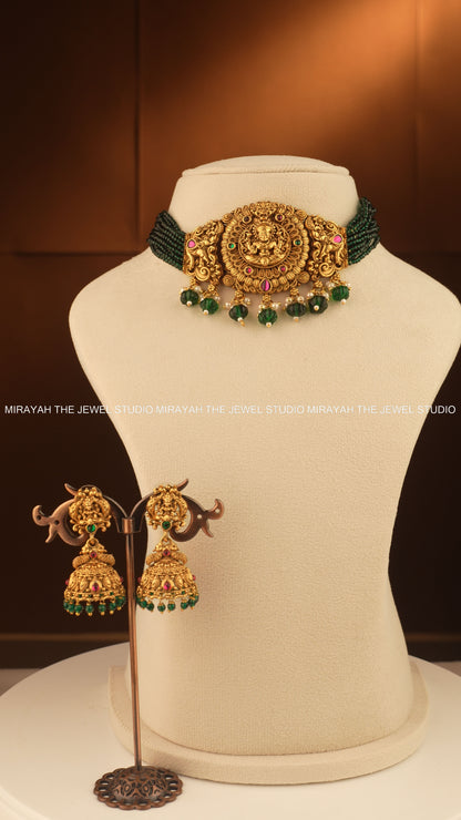 MANGALA DEEPA CHOKER - GREEN