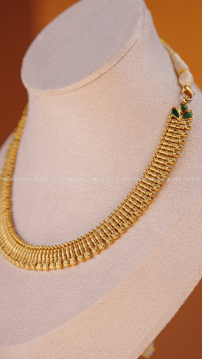 PREMIUM SWARNA LAHARI NECKLACE - GREEN