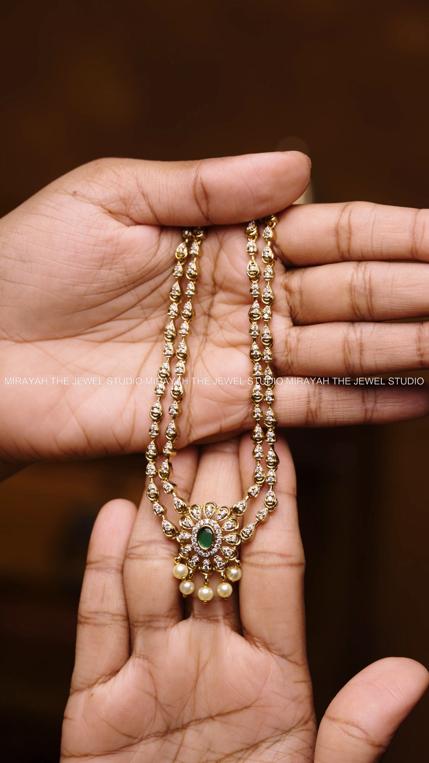 AD DOUBLE LAYERED CHOKER - GREEN