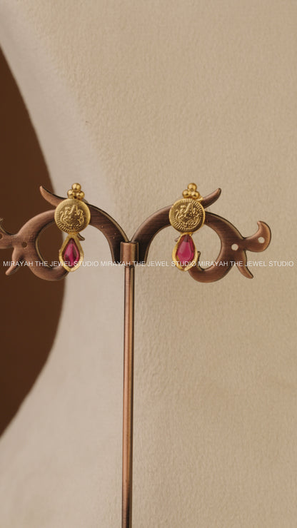 NAGAS COIN CHOKER/NECKLACE - RED AND GREEN