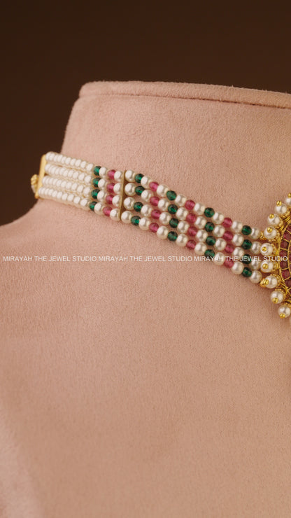 PEACOCK SYMPHONY CHOKER