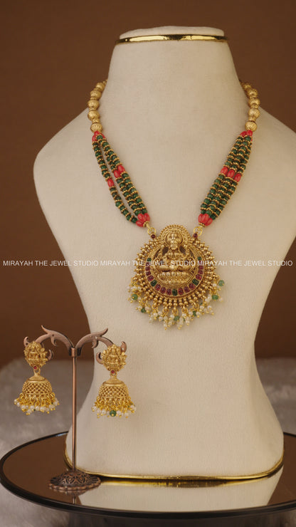 VAIBHAVI BEADED PENDANT HARAM