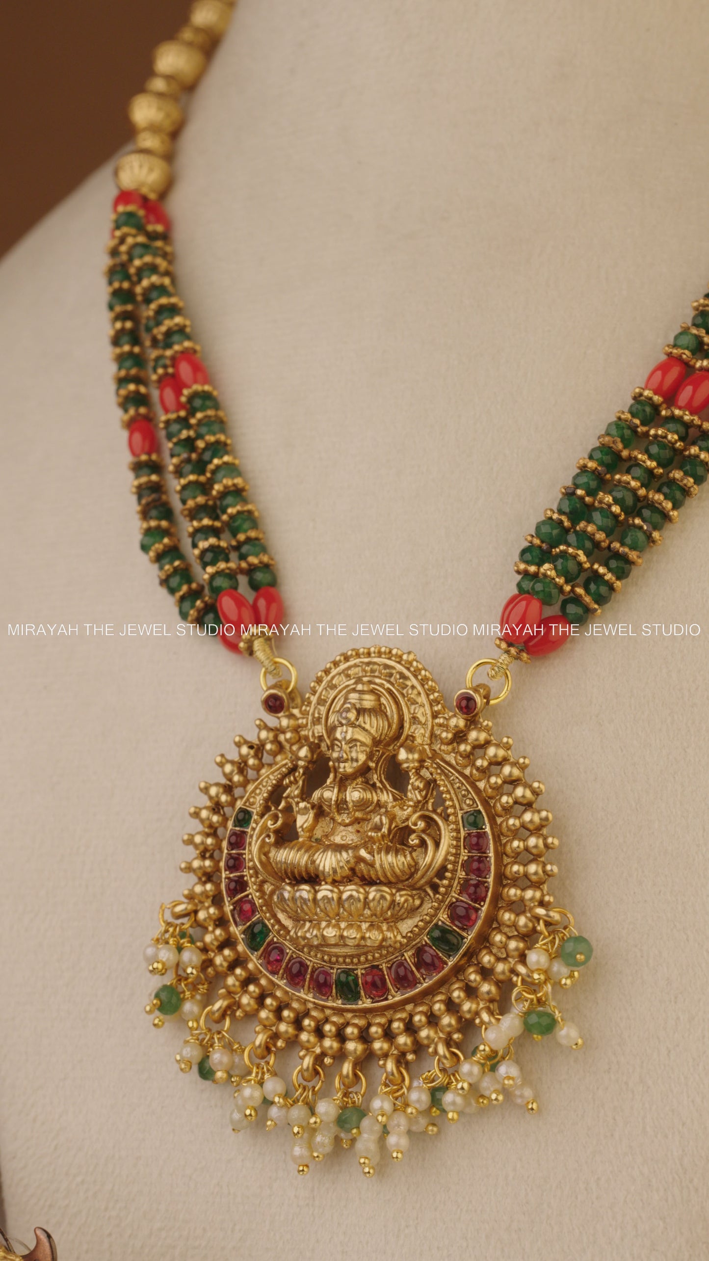 VAIBHAVI BEADED PENDANT HARAM