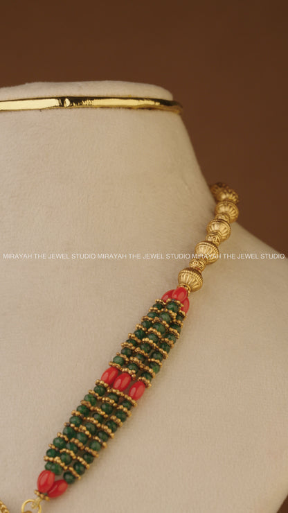 VAIBHAVI BEADED PENDANT HARAM