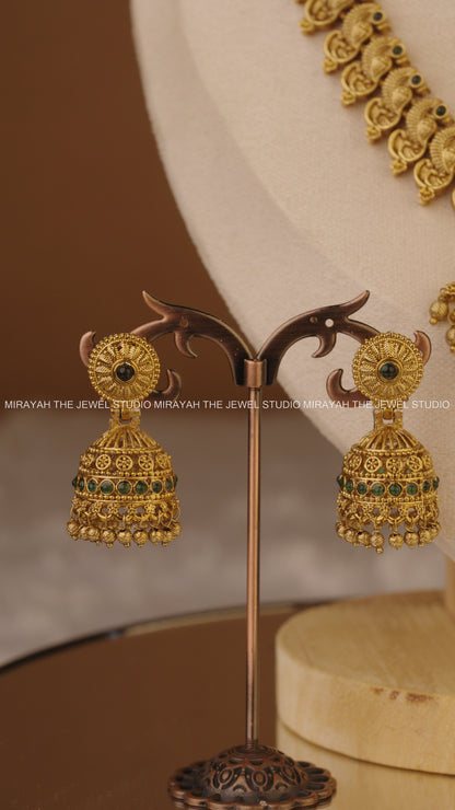 ANANDA MAYURAM NECKLACE - GREEN