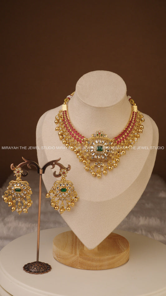 SHOBIKA GOLD PEARL NECKLACE