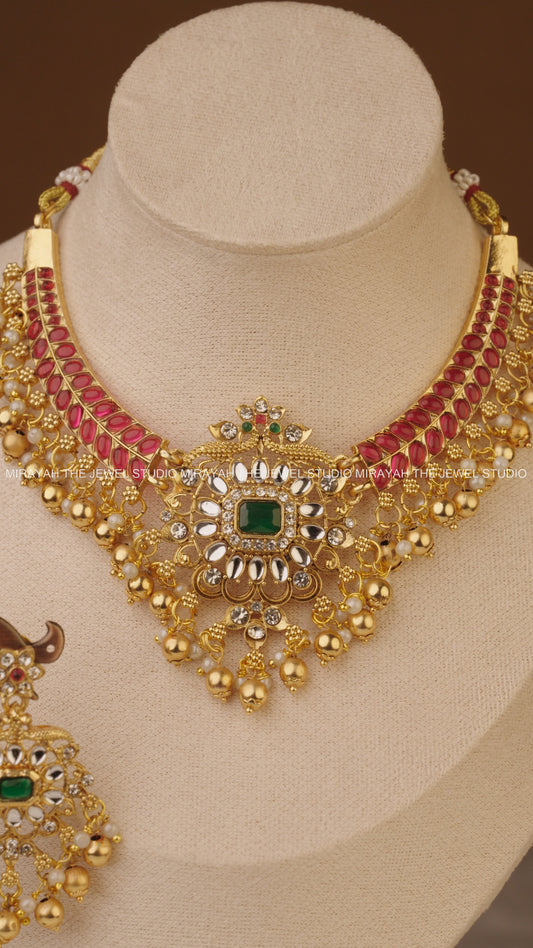 SHOBIKA GOLD PEARL NECKLACE