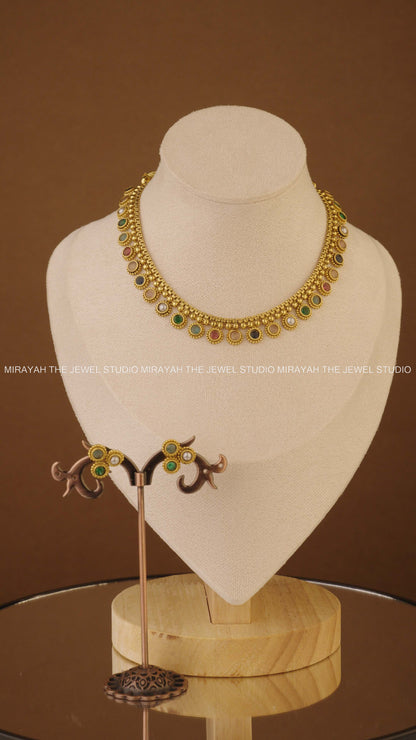 VELVET VARNAM COIN NECKLACE