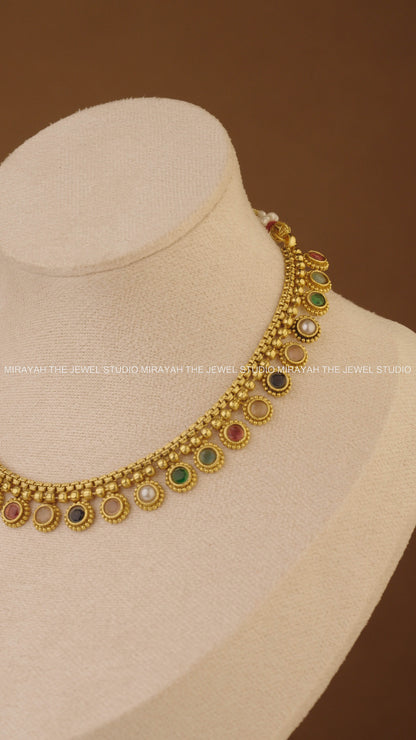 VELVET VARNAM COIN NECKLACE
