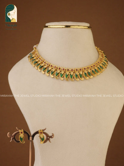 GOLD MANGO RATNA NECKLACE