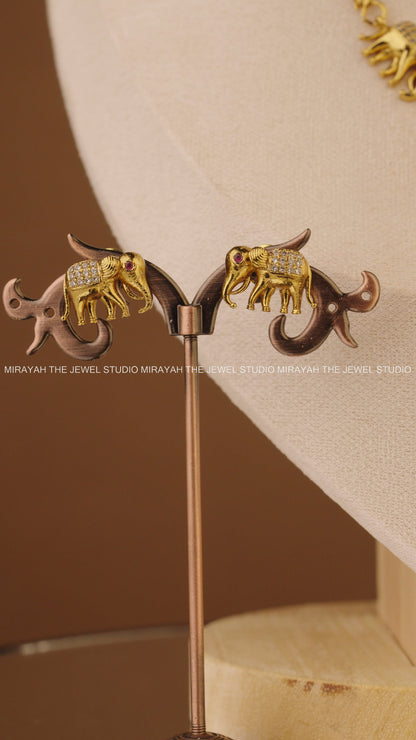 GAJRAJ AD CHOKER - PINK AND GREEN