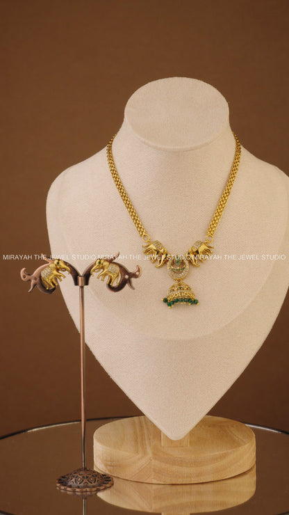 GAJRAJ AD CHOKER -  GREEN