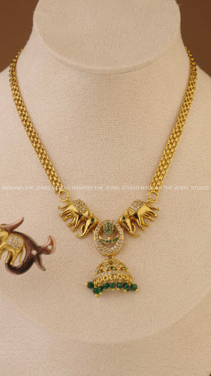 GAJRAJ AD CHOKER -  GREEN
